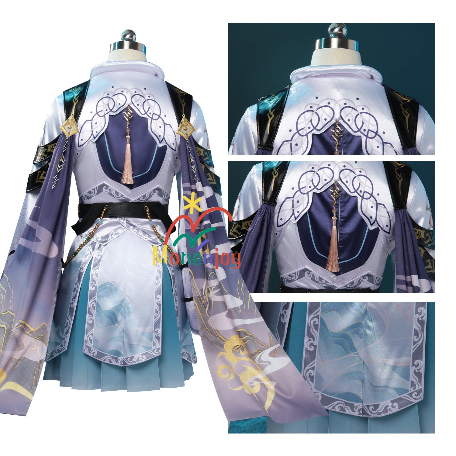 恋と深空 レイ Zayne 九黎司命戦闘 コスプレ衣装 XL 靴26.5cm