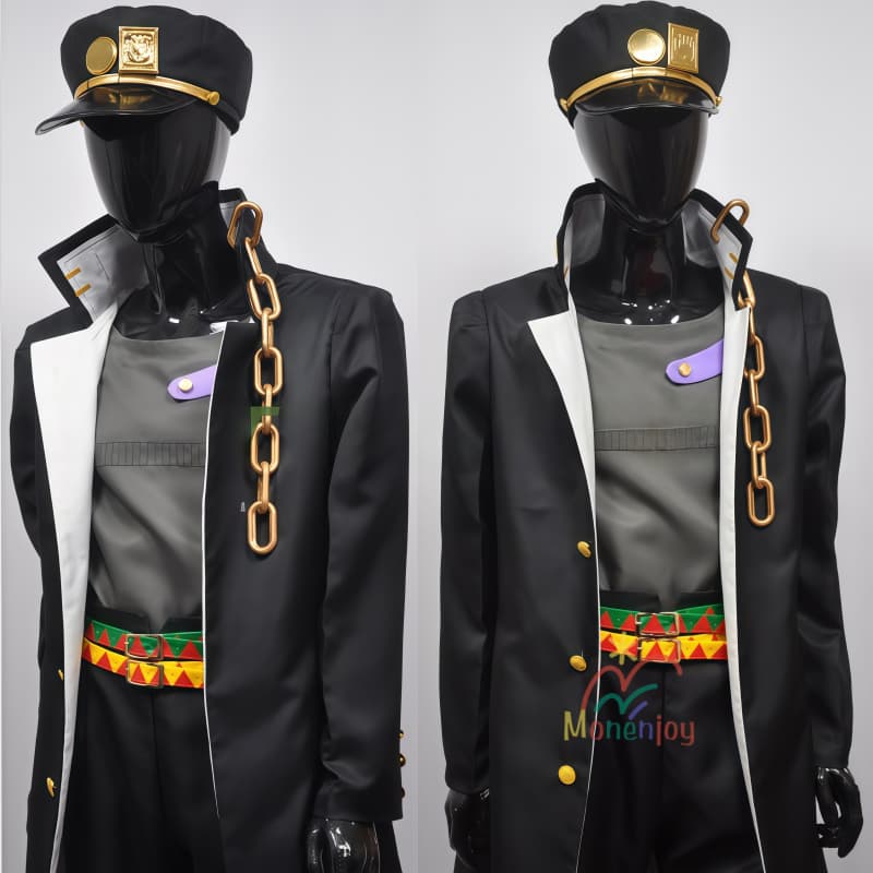 Monenjoy　ジョジョの奇妙な冒険　空条承太郎　コスチューム　コスプレ衣装　帽子付　イベント　衣装