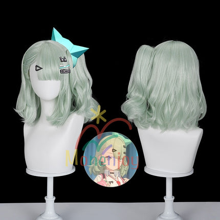 Monenjoy ゼンレスゾーンゼロ　バーチャルアイドル　レミエルゼンゼロ　wig かつら　コスプレ　大天使　ウィッグ　千夏　40cm 大天使　千夏蕾咪　ChinatsuRemielGSwig1010　