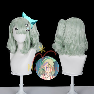 Monenjoy ゼンレスゾーンゼロ　バーチャルアイドル　レミエルゼンゼロ　wig かつら　コスプレ　大天使　ウィッグ　千夏　40cm 大天使　千夏蕾咪　ChinatsuRemielGSwig1010　