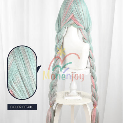 Monenjoy　鳴潮　フローヴァ　コスプレウィッグ　110cm　カツラ　イベント　アクセサリー