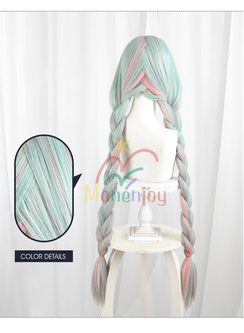 Monenjoy　鳴潮　フローヴァ　コスプレウィッグ　110cm　カツラ　イベント　アクセサリー