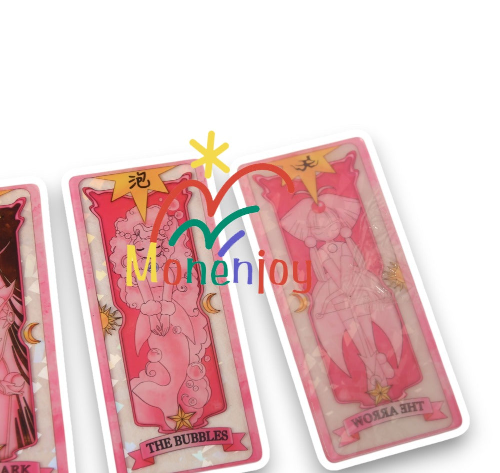 Monenjoy カードキャプターさくら　カードキャプター　54枚　呪文　クロウカード　11cm　さくらカード　クリアカード　クロウカード編 木之本桜　萌グッズ　アクセサリー　おもちゃ　アクリル板　　さくらカード編　 - Monenjoy