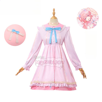 Monenjoy　プロセカ　サンリオ　コラボ　桃井愛莉　コスプレ衣装　ワンピース　ドレス　feat.マイメロディGS1322 - Monenjoy