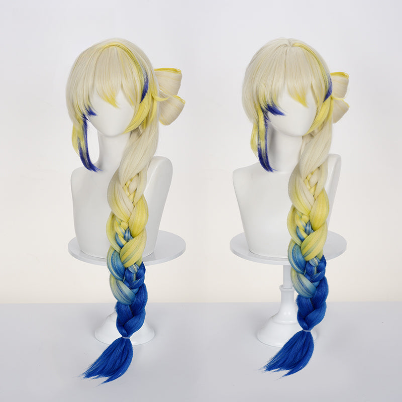 Monenjoy アークナイツ 黍 シュウ ウィッグ　カツラ　70cm　グラデーションウィッグ コスプレ道具　イベント　 - Monenjoy