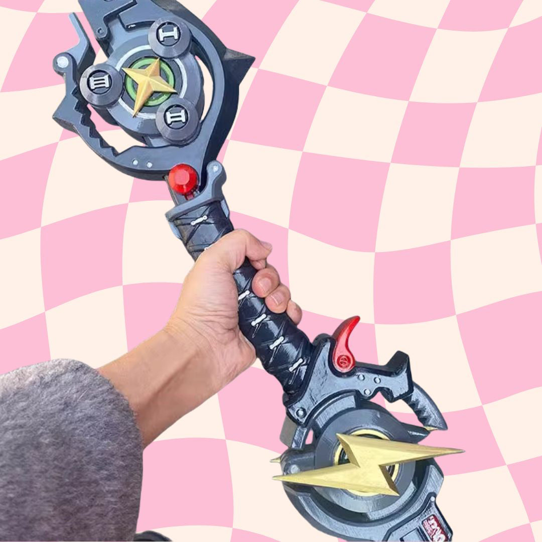 Monenjoy ゼンレスゾーンゼロ　防衛軍 シルバー小隊 0号・アンビー PU＋樹脂製　銀星　武器レプリカ　約151cm　大刀＋短刀組み合わせ　コスプレ道具　オーダーメイド　 - Monenjoy