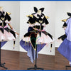 Monenjoy　名探偵プリキュア　森亜るるか コスプレ衣装　キュアアルカナ・シャドウ　ドレス　コスチューム　ベルベット生地　髪飾付 Monenjoy