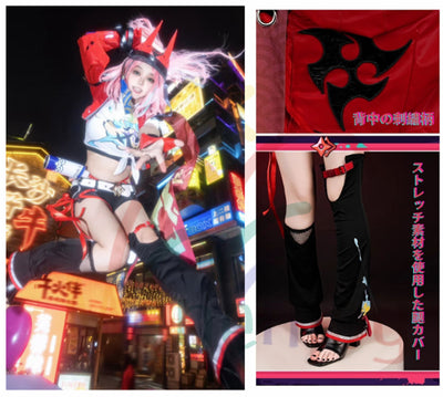 Monenjoy 崩壊 スターレイル 乱破（らんは）繚乱破魔　帽子付 コスプレ 1:1金属パーツ　豪華生地　スターレイル　複雑なデザイン衣装　コスチューム　乱破　カッコイイ　学園祭　コスチューム　ハロウィン　仮装 - Monenjoy