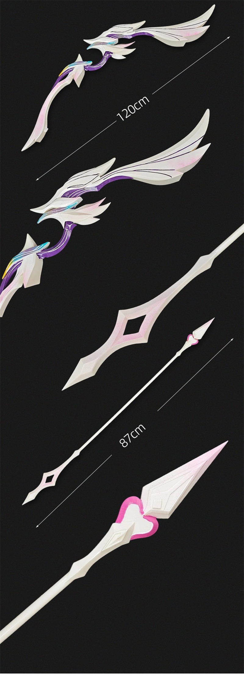 Monenjoy 崩壊スターレイル キュレネ モチーフ武器　弓セット 120cm PU製 コスプレ武器 プロップ  コスプレ道具