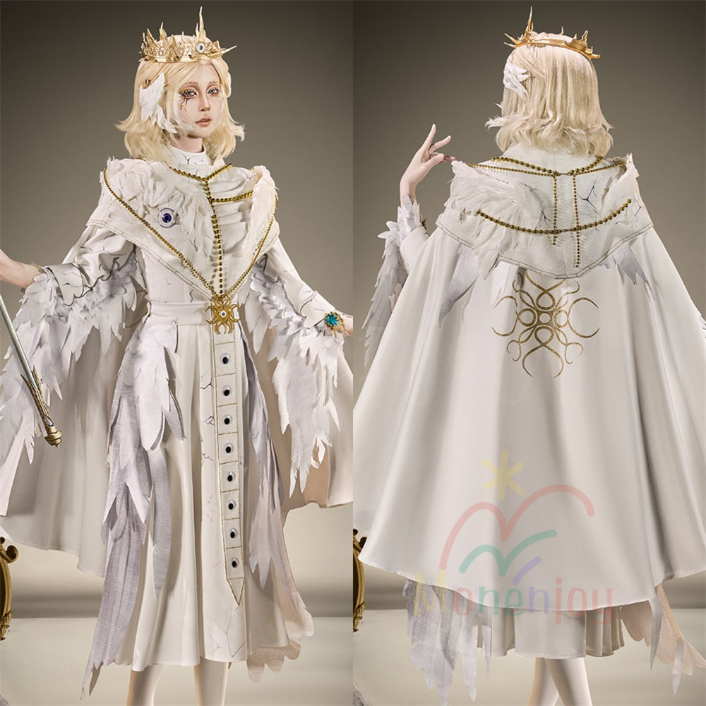 第五人格 レディ・ファウロ　コスプレ衣装　エブリン・モレー　仮装　舞台　王冠付　 Monenjoy