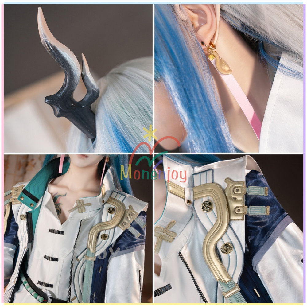 Monenjoy アークナイツ　易 　コスプレ衣装　易くん　コスチューム　イベント　アクナイ　3d樹脂製パーツ　舞台服 MONENJOY