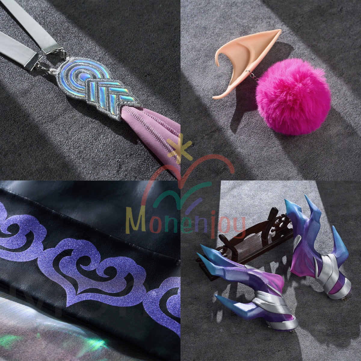 Monenjoy　アークナイツ　均　歳獣　　コスプレ衣装　角付　コスチューム MONENJOY