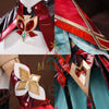 Monenjoy　原神 アリス コスプレ衣装　コスチューム　帽子付　3d樹脂製パーツ　炎元素の神の目付　ナド・クライ編　魔術師　魔女　仮装　モンド / 魔女会 MONENJOY