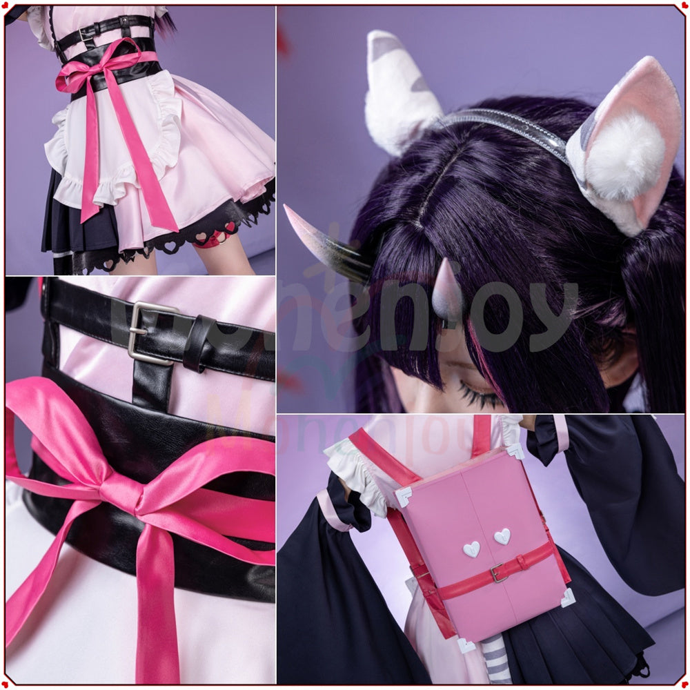 Monenjoy　超かぐや姫 駒沢 乃依 コスプレ衣装　こまざわ のい 　ゴスロリ風　Black onyXのメンバー　コスチューム　鞄追加対応 MONENJOY