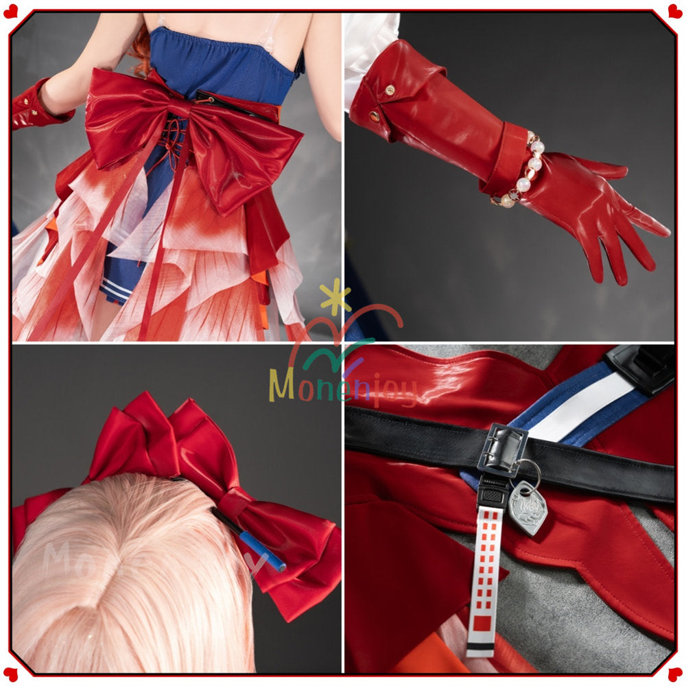 Monenjoy アークナイツ ハルカ コスプレ衣装　3d樹脂製パーツ　コスチューム　イベント　可愛い　ハロウィン MONENJOY