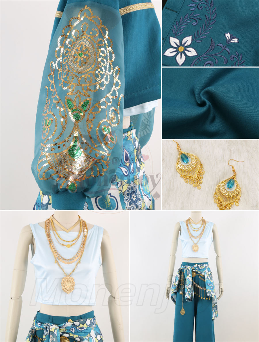Monenjoy ツイステ デュナミーナ寮 ミナジール・ティラージャ コスプレ衣装｜Disney Twisted-Wonderland イヤリング付き 高品質コスチューム Monenjoy