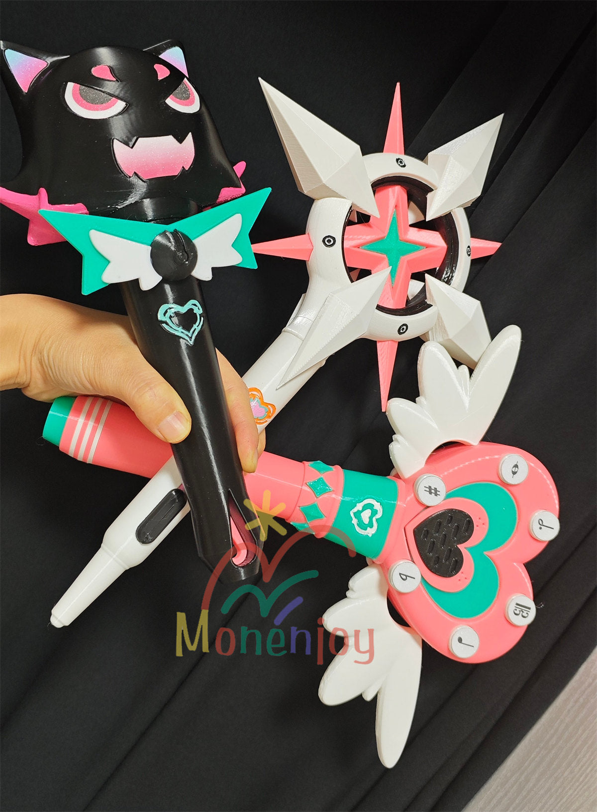 Monenjoy　ゼンレスゾーンゼロ 南宮羽 マイク　26cm コスプレ道具　妄想エンジェル　撮影道具　PLA材質　Zenless Zone Zero Nangong Yu イベント MONENJOY