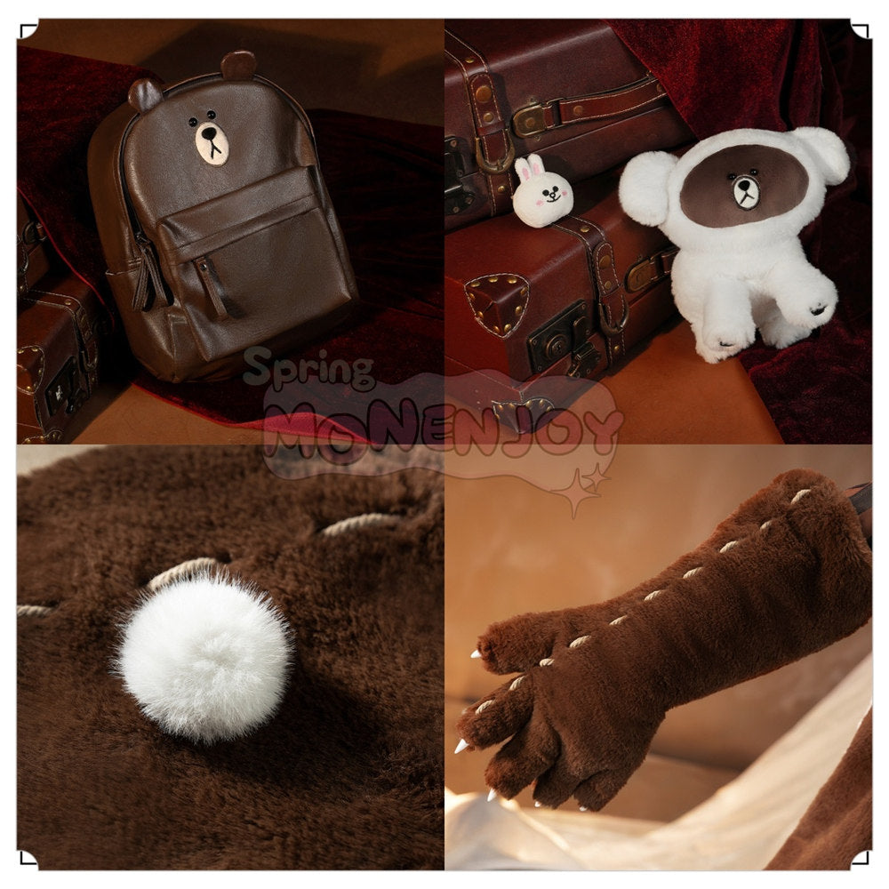 Monenjoy　IdentityV　傭兵　BROWN　SSR衣装　コスプレ衣装　 アイデンティティ5　第五人格　 コスチューム　鞄付　舞台服 MONENJOY