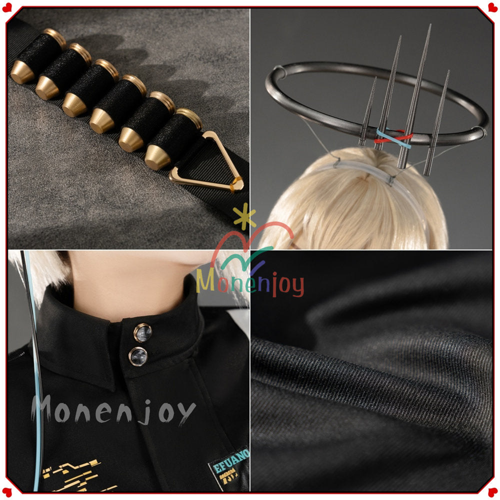 Monenjoy　アークナイツ 聖約イグゼキュター　 コスプレ衣装　光輪付　イベント　仮装　おもちゃ　ハロウィン　 MONENJOY