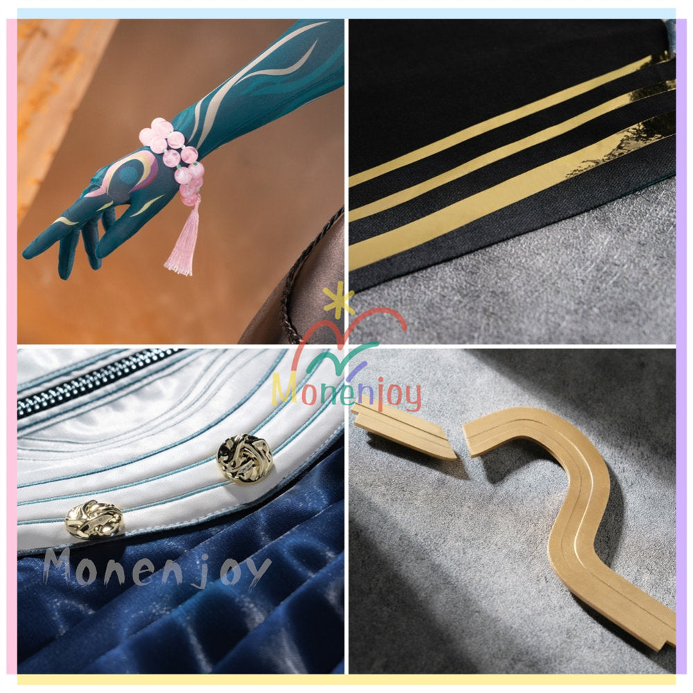 Monenjoy アークナイツ　易 　コスプレ衣装　易くん　コスチューム　イベント　アクナイ　3d樹脂製パーツ　舞台服 MONENJOY
