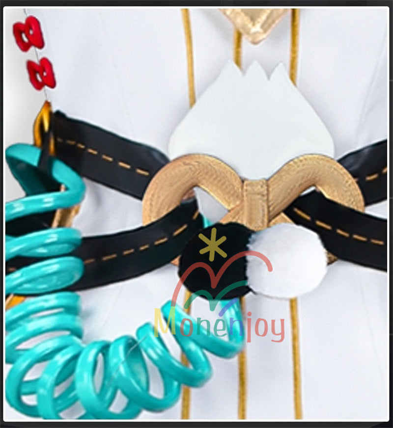 Monenjoy　ゼンゼロ ダイアリン　コスプレ　クランプスの黒枝　コスチューム　ハロウィンコスチューム セット（電話機小道具＋イヤリング＋ヘアアクセ付き）