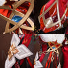 Monenjoy　原神 アリス コスプレ衣装　コスチューム　帽子付　3d樹脂製パーツ　炎元素の神の目付　ナド・クライ編　魔術師　魔女　仮装　モンド / 魔女会 MONENJOY