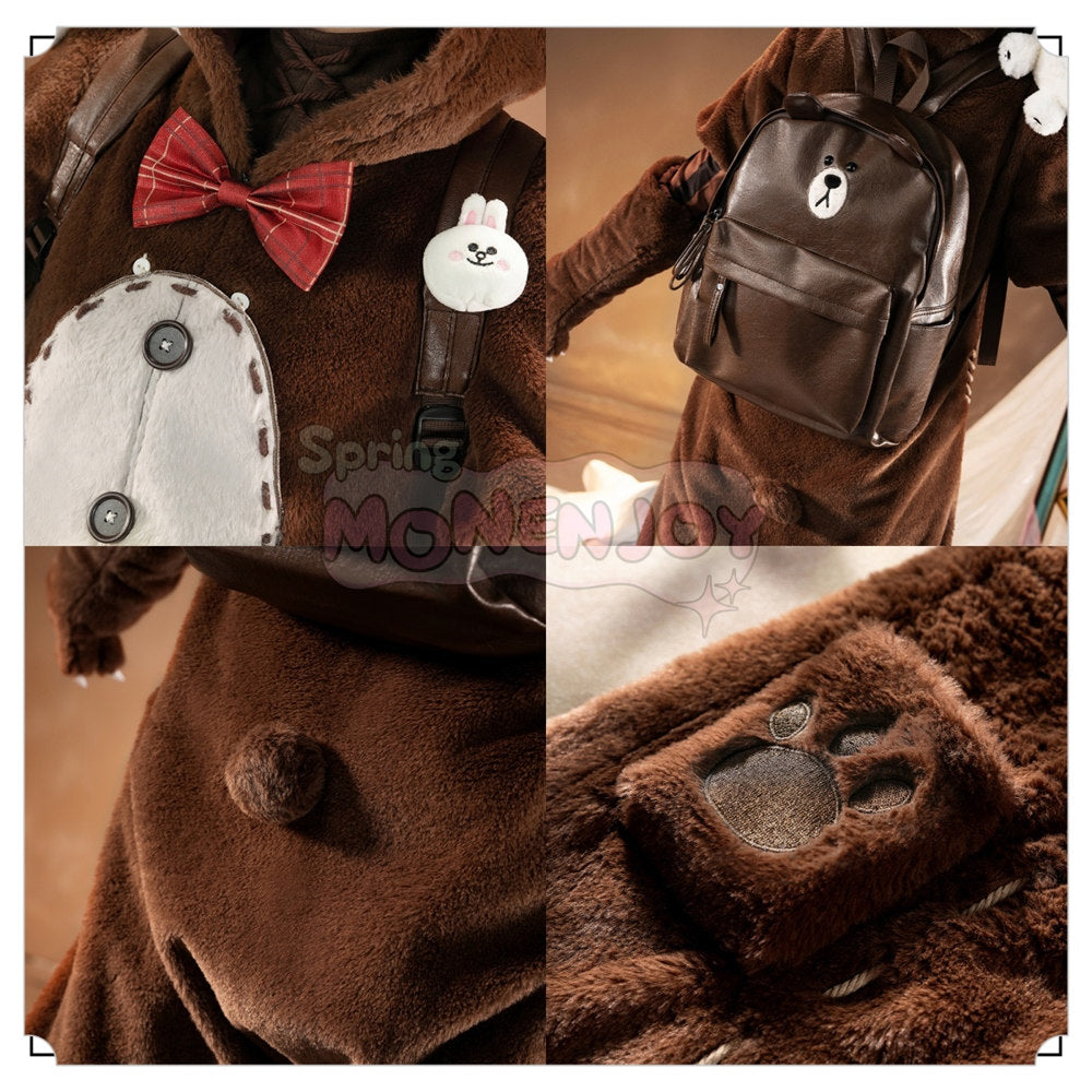Monenjoy　IdentityV　傭兵　BROWN　SSR衣装　コスプレ衣装　 アイデンティティ5　第五人格　 コスチューム　鞄付　舞台服 MONENJOY