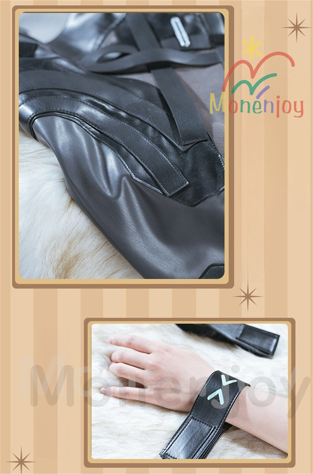 Monenjoy コスプレ衣装　 アークナイツ 星6　ギルベルタ　尻尾＋耳飾り＋イヤリング付　実物化　3d樹脂アクセサリー　 コスプレ衣装イベント Monenjoy