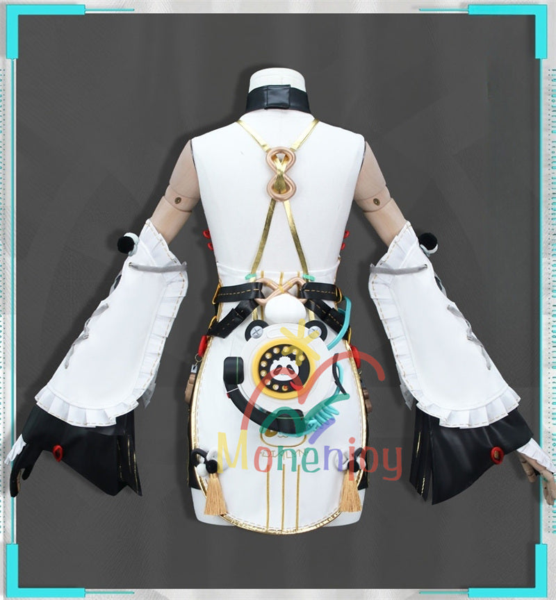 Monenjoy　ゼンゼロ ダイアリン　コスプレ　クランプスの黒枝　コスチューム　ハロウィンコスチューム セット（電話機小道具＋イヤリング＋ヘアアクセ付き）