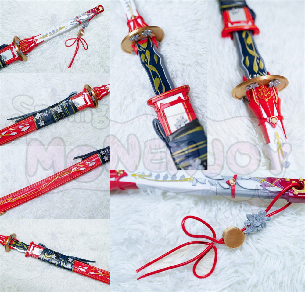 Monenjoy 鳴潮 緋雪 灼霜 モチーフ武器 コスプレ道具 113cm Pla材質 剣