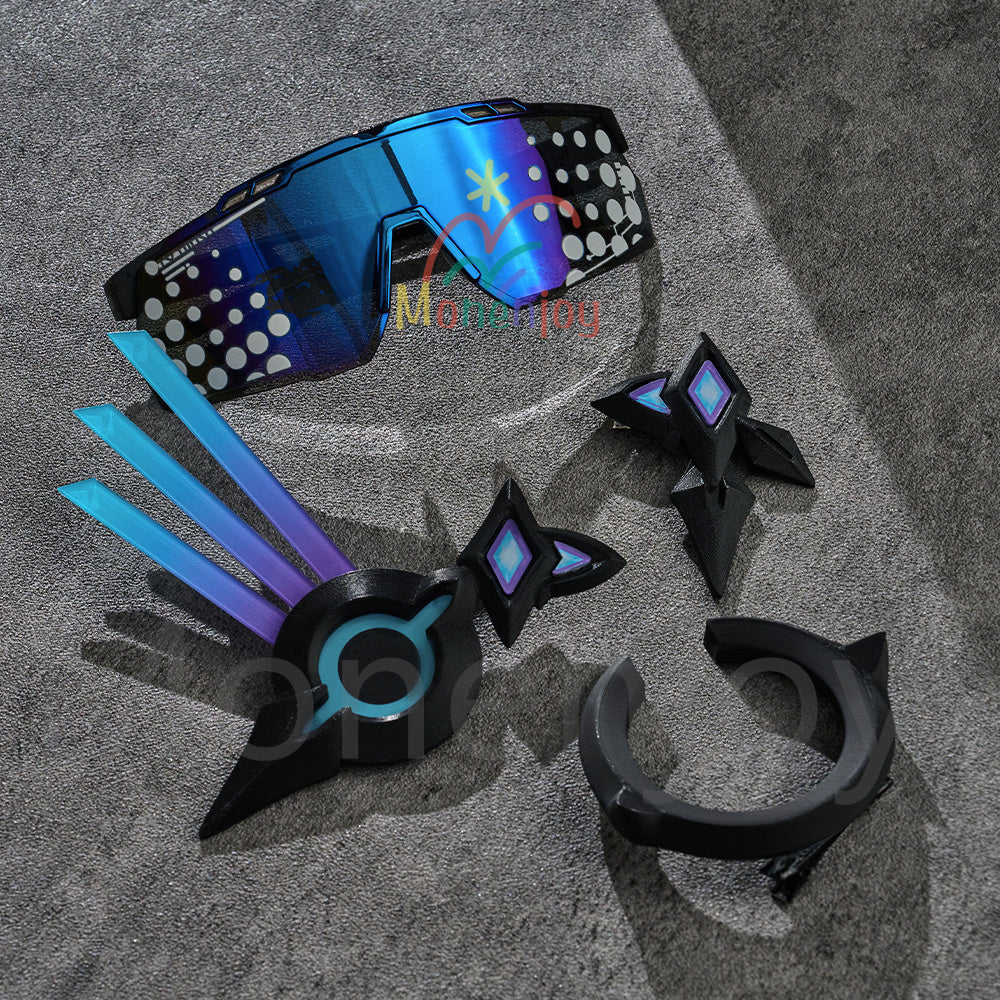 崩壊スターレイル 銀狼 LV.999 コスプレ衣装 眼鏡＋3Dアクセサリー | Monenjoy 手甲付き ハロウィン MONENJOY