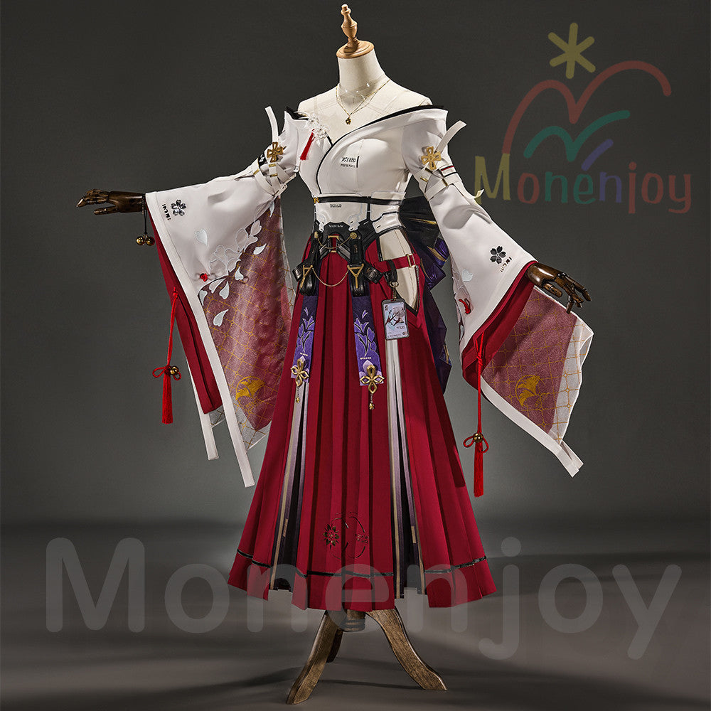 Monenjoy　鳴潮　緋雪　ひゆき　コスプレ衣装　音痕 トゥーシール贈り　イベント　3d樹脂製パーツ　仮装　    ハロウィン　 MONENJOY