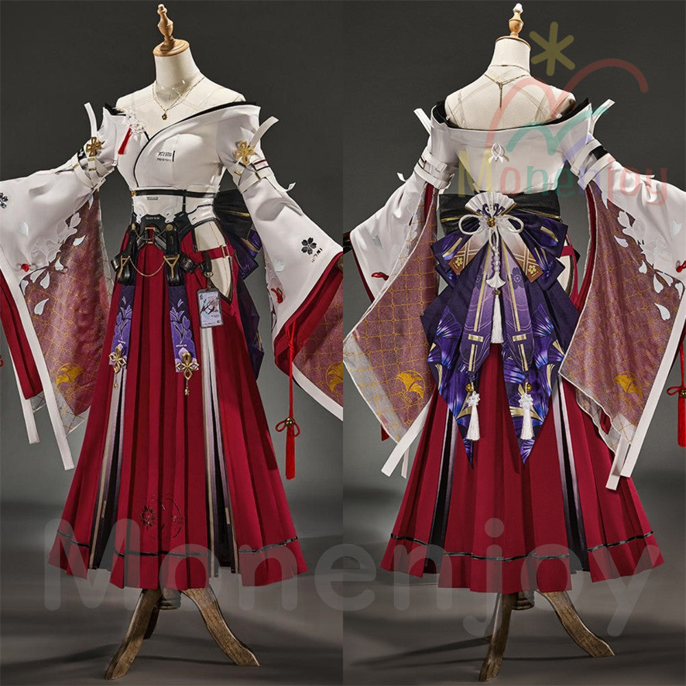 Monenjoy　鳴潮　緋雪　ひゆき　コスプレ衣装　音痕 トゥーシール贈り　イベント　3d樹脂製パーツ　仮装　    ハロウィン　 MONENJOY