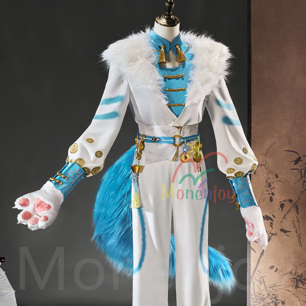 Monenjoy　第五人格 × 有獣焉 コラボ　天禄傭兵 コスプレ衣装　尻尾＋手袋追加対応　コスチューム　アイデンティティ5/IdentityV 　舞台服　イベント MONENJOY