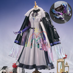 Monenjoy　アークナイツ　均　歳獣　　コスプレ衣装　角付　コスチューム MONENJOY