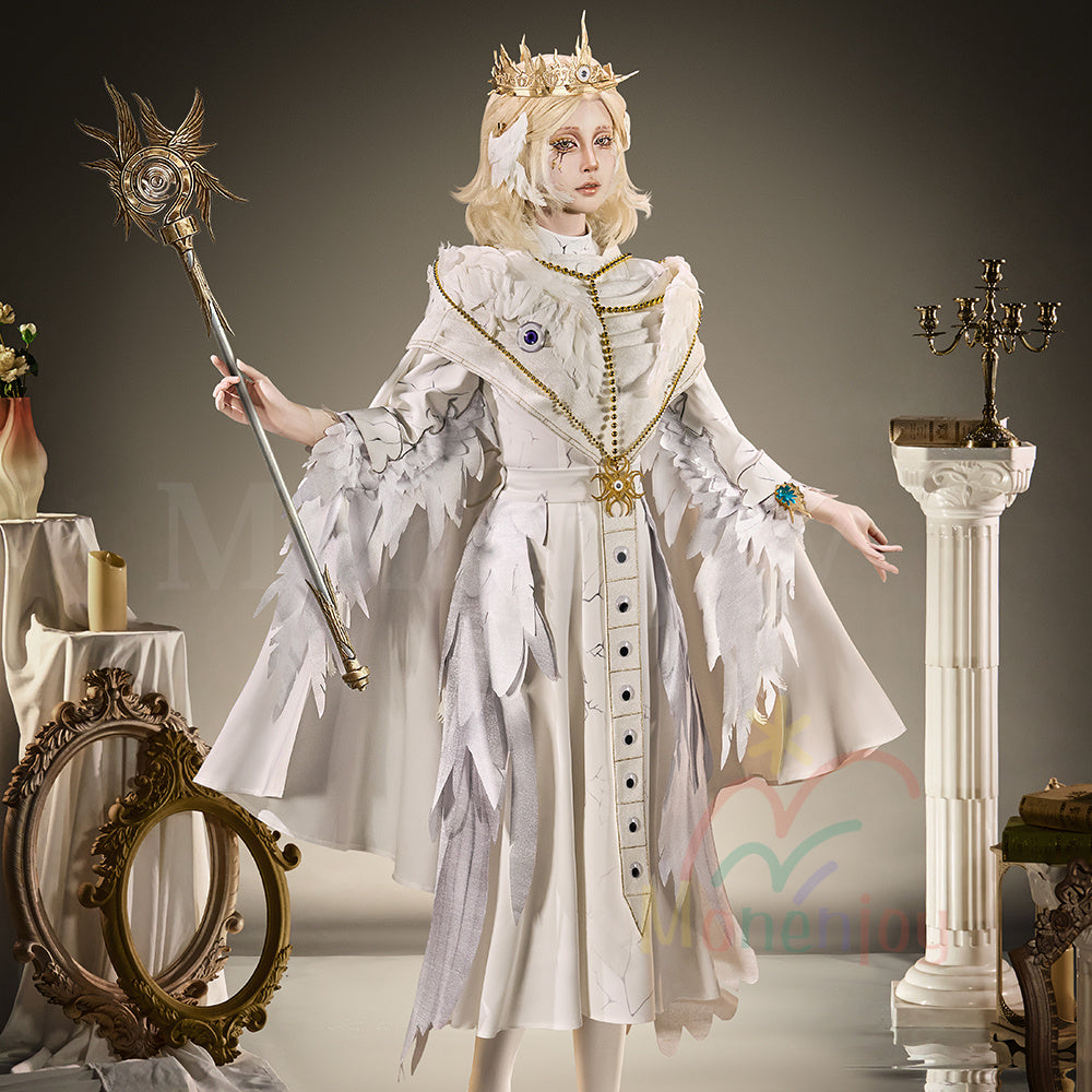 第五人格 レディ・ファウロ　コスプレ衣装　エブリン・モレー　仮装　舞台　王冠付　 Monenjoy