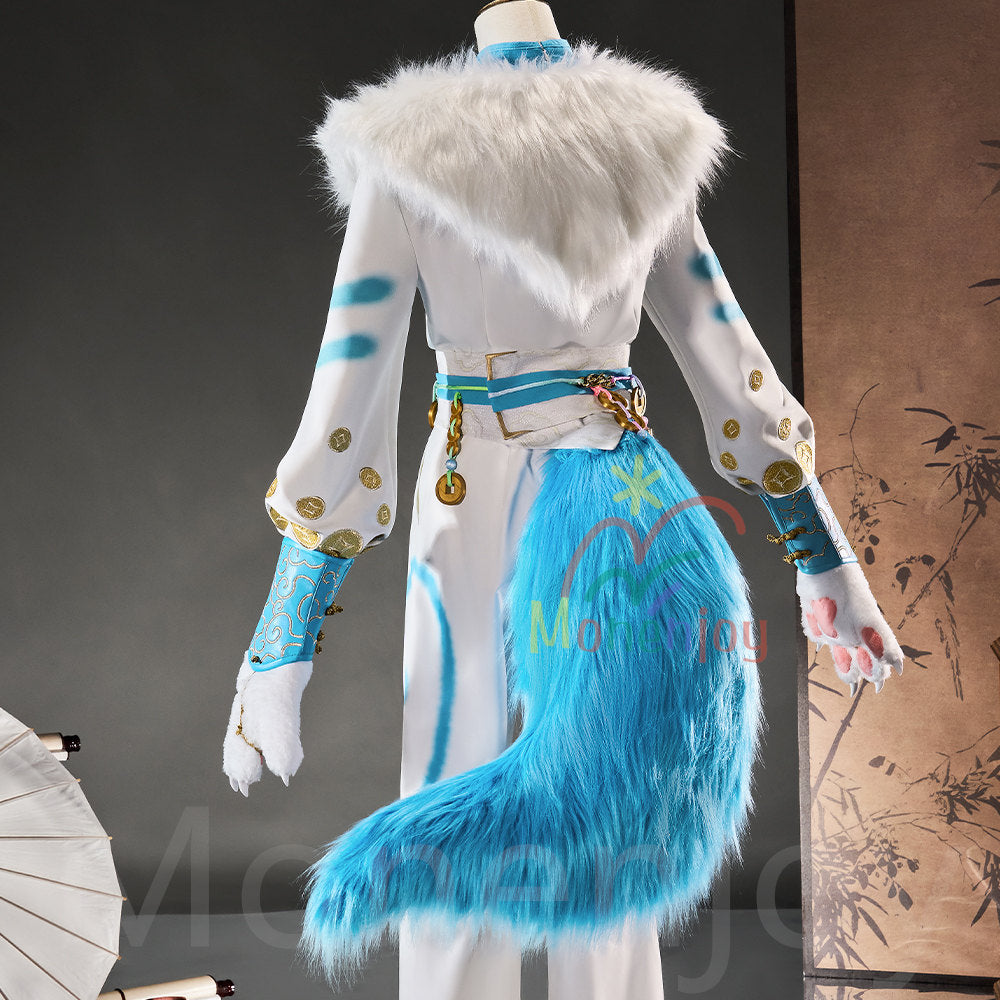 Monenjoy　第五人格 × 有獣焉 コラボ　天禄傭兵 コスプレ衣装　尻尾＋手袋追加対応　コスチューム　アイデンティティ5/IdentityV 　舞台服　イベント MONENJOY
