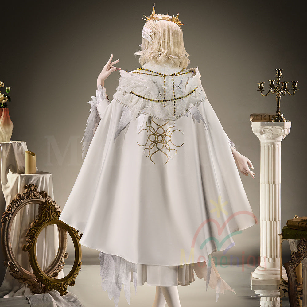 第五人格 レディ・ファウロ　コスプレ衣装　エブリン・モレー　仮装　舞台　王冠付　 Monenjoy