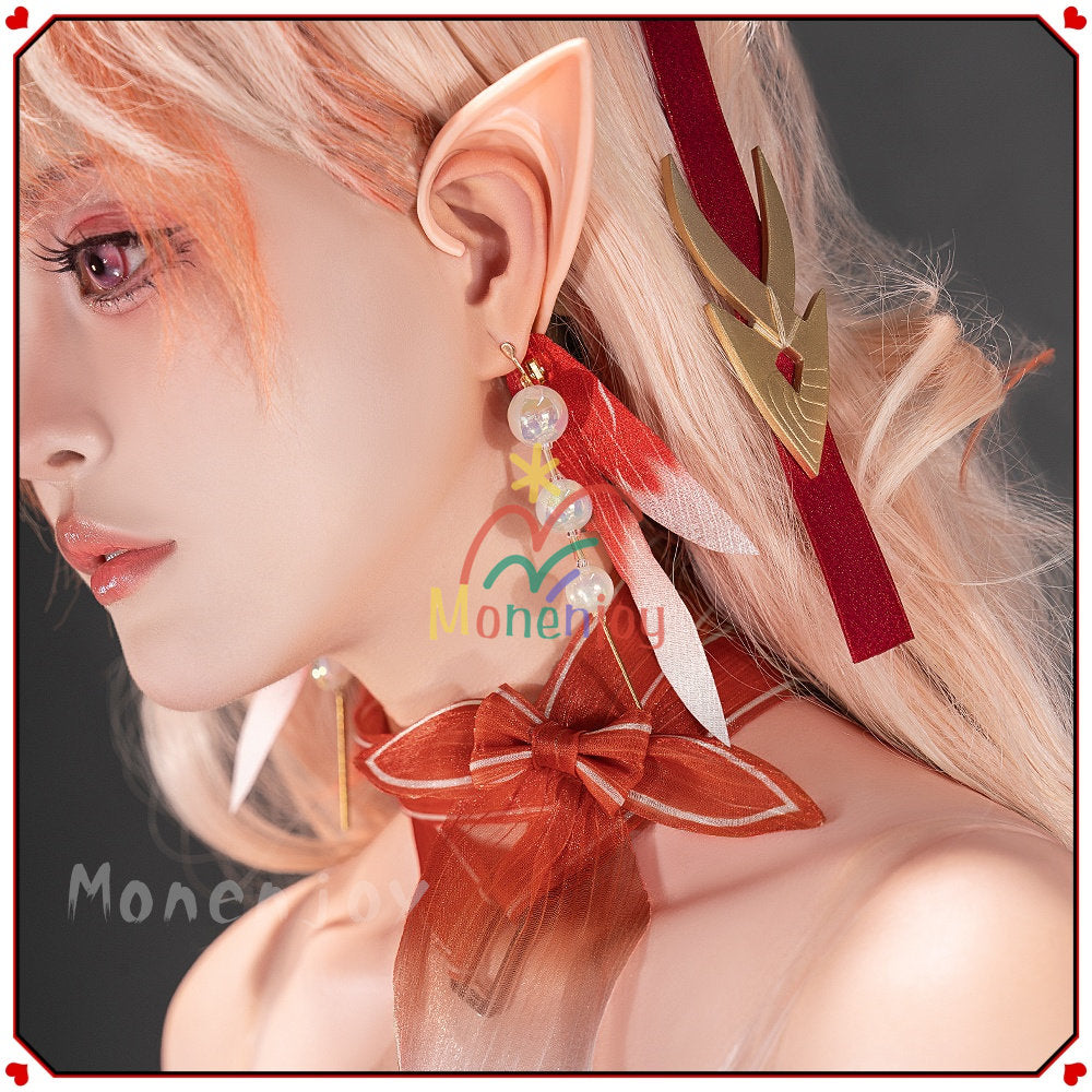 Monenjoy アークナイツ ハルカ コスプレ衣装　3d樹脂製パーツ　コスチューム　イベント　可愛い　ハロウィン MONENJOY