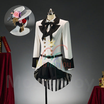 Monenjoy　黒執事 シエル・ファントムハイヴ　コスプレ衣装　礼服　帽子付　舞台対応　ハロウィン　イベント MONENJOY