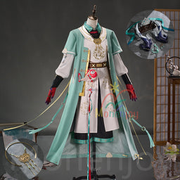 Monenjoy　アークナイツ ユー 願清暁 コスプレ衣装　角付　3d樹脂製パーツ　arknights 　イベント MONENJOY