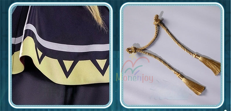 Monenjoy　サイレント・ウィッチ モニカ・エヴァレット  七賢人　コスプレ衣装　刺繍柄　魔術　3d樹脂製パーツ　沈黙の魔女の隠しごと  　イベント　コスチュームGS1904