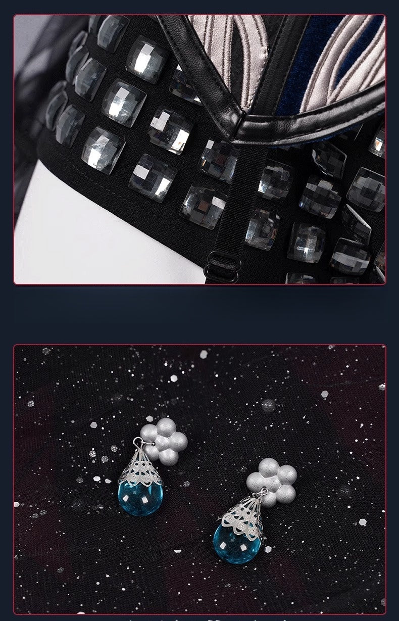 Monenjoy　アイデンティティ5　踊り子　クロートー　コスプレ衣装　IdentityV　コスプレ　眼鏡＋3ｄ樹脂アクセサリー＋鞄付　GS1158 - Monenjoy