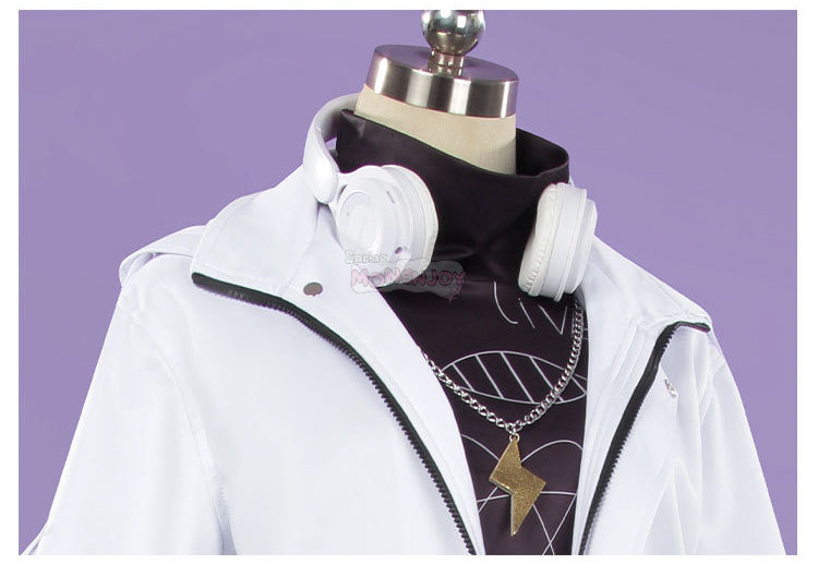 Monenjoy　第五人格×B.Duck　囚人　ルカ・バルサー　SSRコラボ衣装　イヤホーン付　グレーと白色　コスプレ衣装　イベントGS1344 - Monenjoy