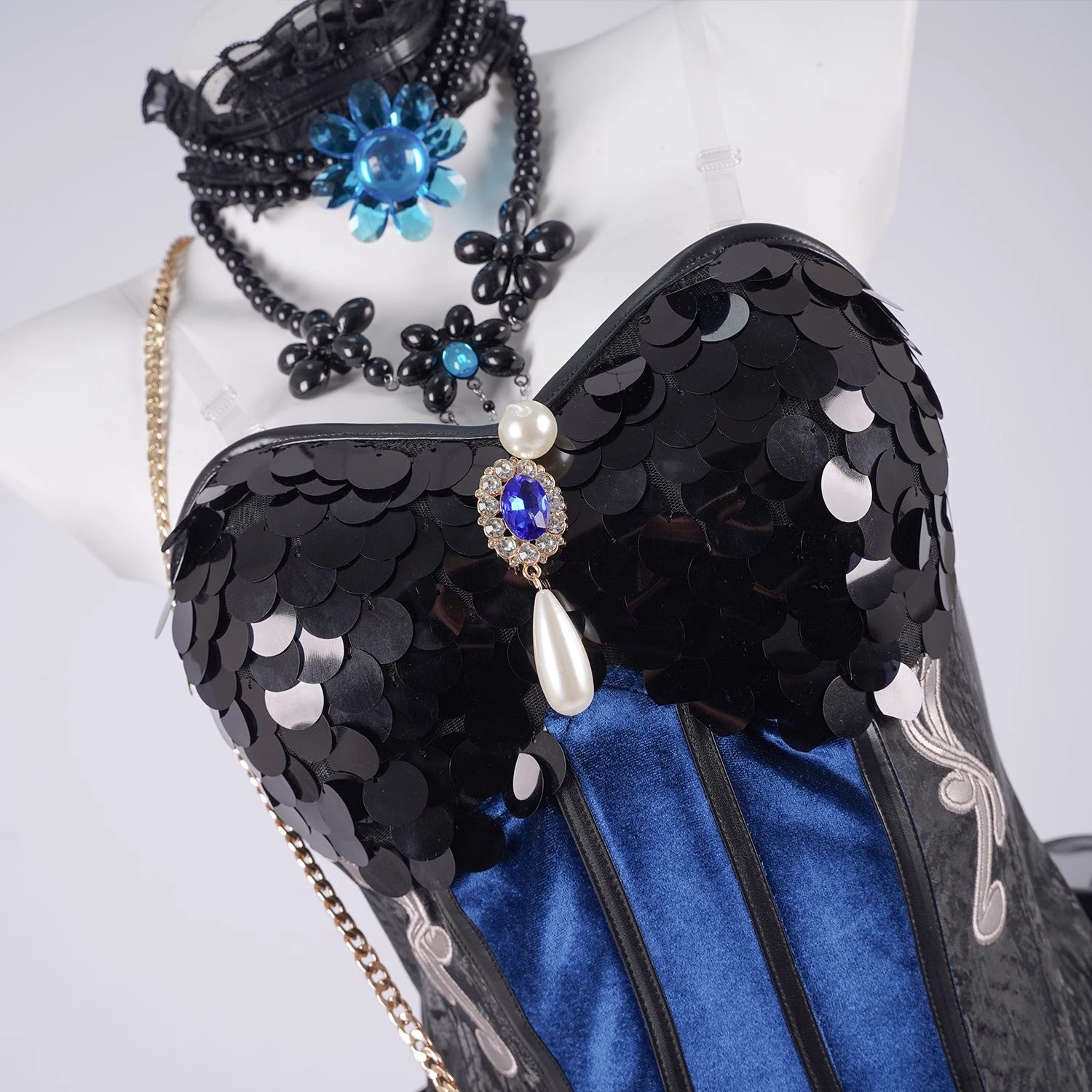 Monenjoy　アイデンティティ5　踊り子　クロートー　コスプレ衣装　IdentityV　コスプレ　眼鏡＋3ｄ樹脂アクセサリー＋鞄付　GS1158 - Monenjoy