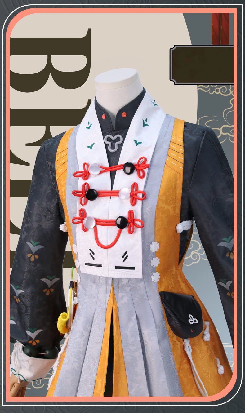 Monenjoy ゼンレスゾーンゼロ　 リン 雲霞の行き着く処 　コスプレ衣装　ジャガード生地 リンちゃん(新衣装)　アニバーサリー Ver.2.0 　地紋織　耳飾り＋イヤリング付き雲嶽山　ワンピース　コスプレ用　コスチュームGS1905