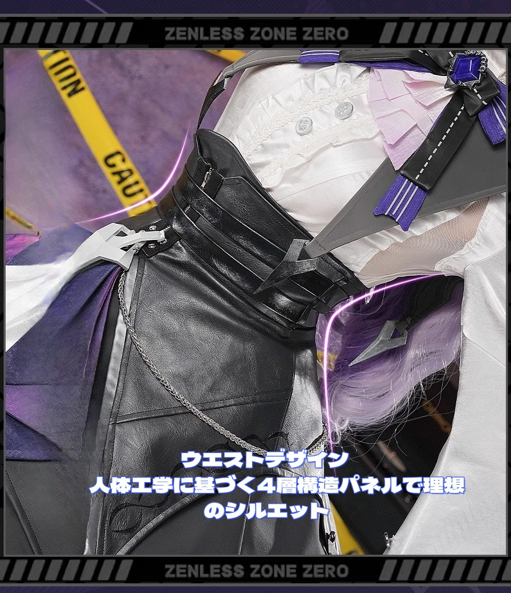 Monenjoy　ゼンゼロ ビビアン コスプレ　完全再現コスチューム｜立体裁断×本革風人工皮革｜金属装飾パーツ付属｜MONENJOY 　洋服　地雷系　モッキンバード - Monenjoy