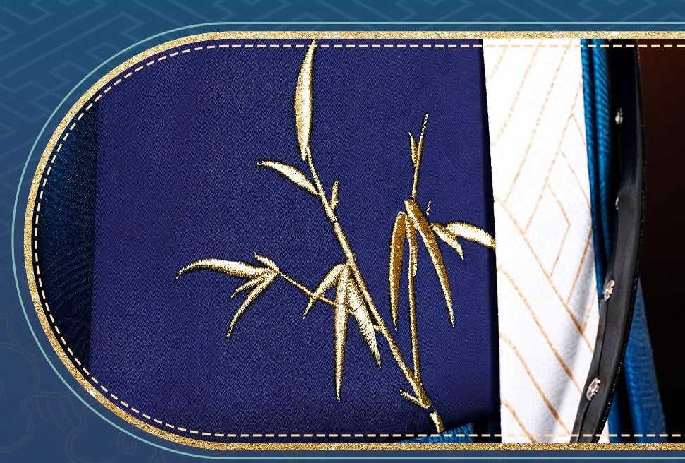 Monenjoy 崩壊スターレイル KFCコラボ 椒丘 飛霄 コスプレ衣装　耳飾り+イヤリング＋キャッツアイのブレスレット付　仙舟「曜青」の天撃将軍 　コスプレ　衣装　イベント　金属製パーツ　イベント　仮装　ハロウィン - Monenjoy