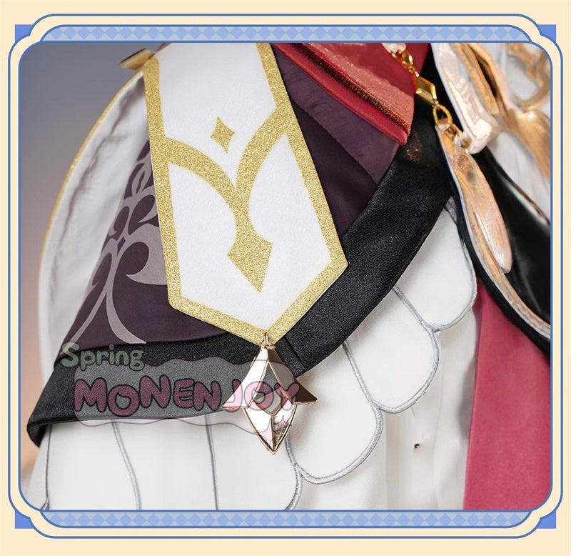 Monenjoy 原神 ダリア コスプレ衣装 Dahlia　帽子付 金属製パーツ　イベントGS1419 - Monenjoy