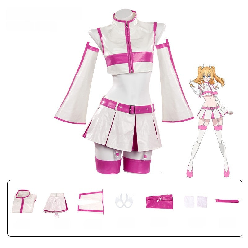 Monenjoy　2.5次元の 誘惑 リリサ 天乃リリサ 橘美花莉　乃愛 喜咲アリア 　翼付　コスプレ衣装　舞台服　コスチューム　